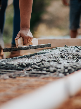 image of someone paving a road